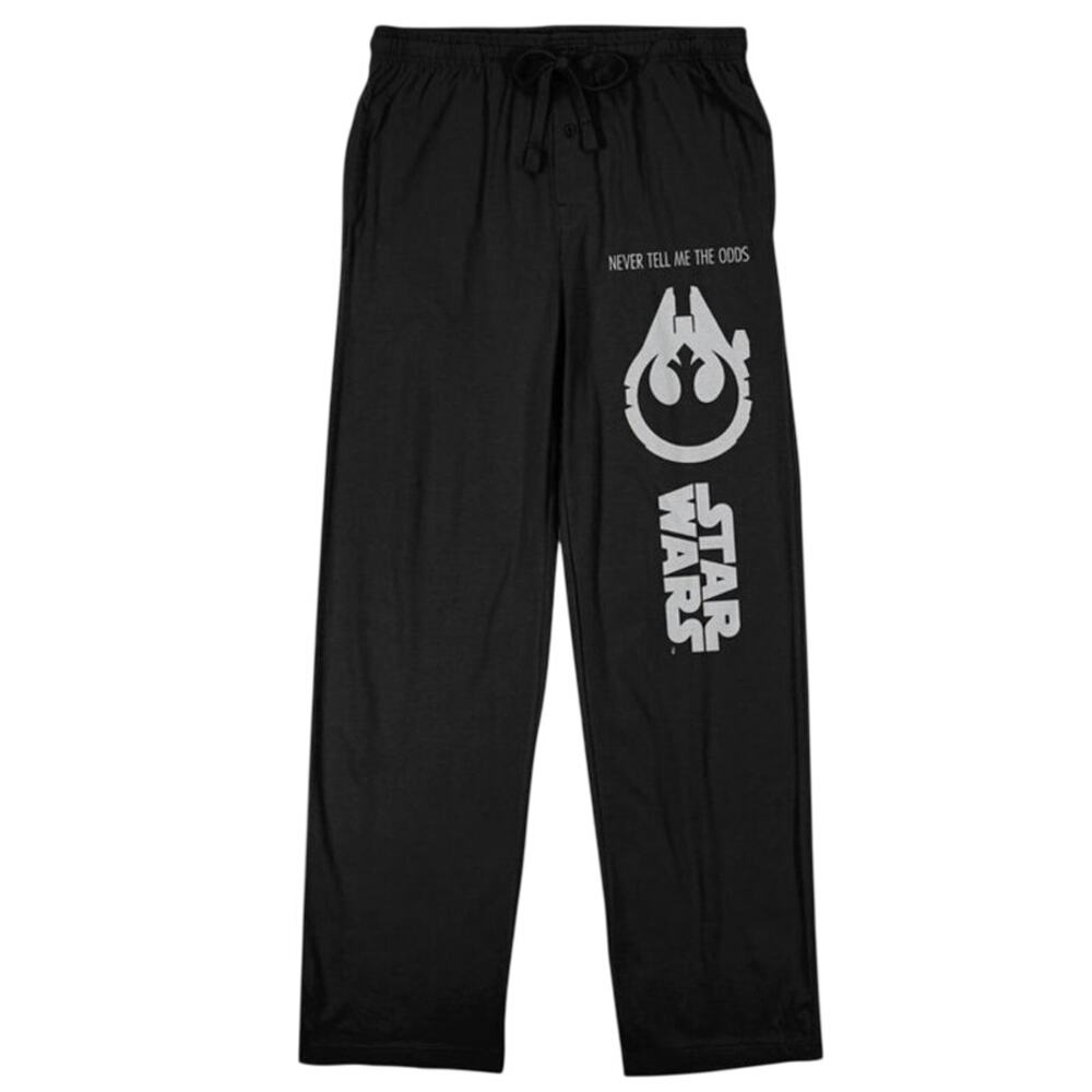 Star Wars Rebel Alliance Don’t Tell Me the Odds Black Pajama Pants Men’s Medium
